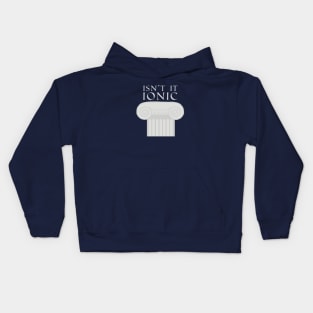 Funny Architecture, Ionic Greek Column Kids Hoodie